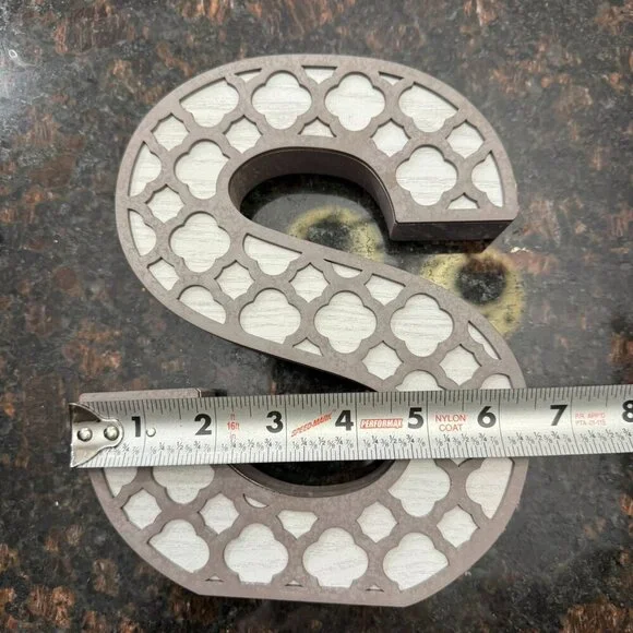 "S" decorative letter - decor - Picture 5 of 6